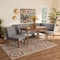 Baxton Studio Dining Nook, 47.25 W, 27.75 H, Wood, Grey/Walnut Brown 214-11698-11699-9305-ZORO - alternate 1